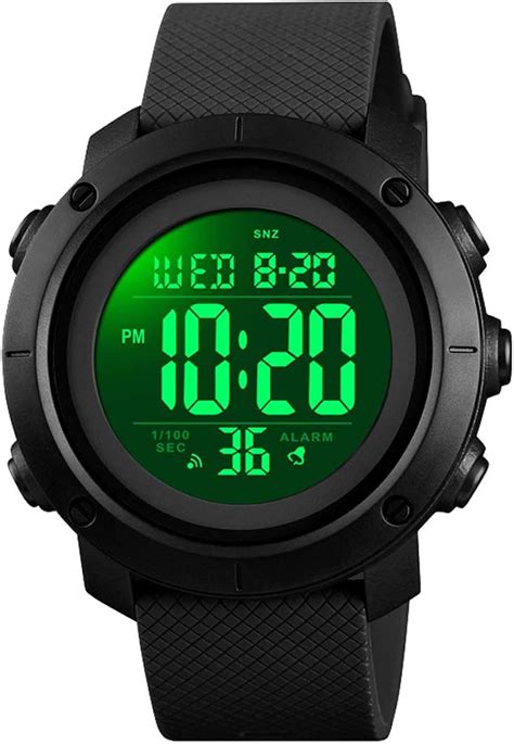 Boys Watch Digital Sports Waterproof Military Back Light Teenager Watch ...