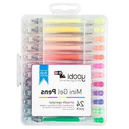 Yoobi Mini Gel Pens in Plastic Case