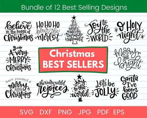 Best Selling Christmas SVG Bundle Christmas SVG Christmas - Etsy