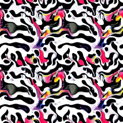 Animal Print Liquified Marble Colorful Paint Pour Seamless Pattern ...