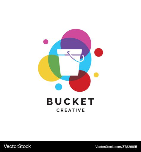 Bucket logo design Royalty Free Vector Image - VectorStock