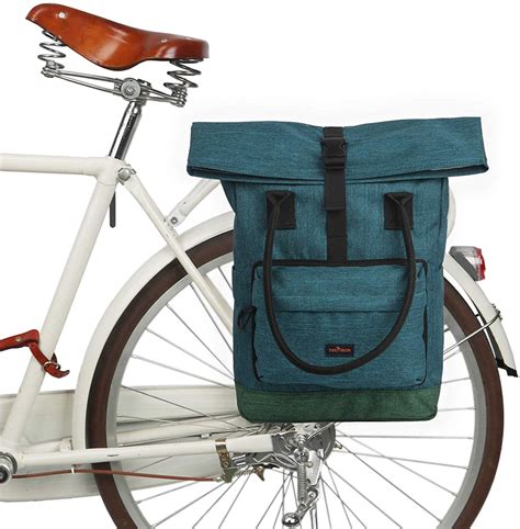 TOURBON Roll-Top Gepäckträger Rucksack Fahrradtasche Gepäckträger ...