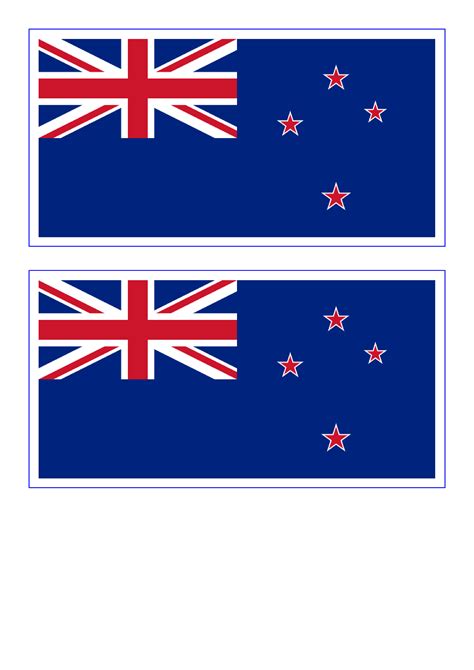 New Zealand Flag - Download this free printable New Zealand template A4 ...