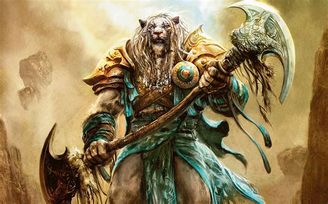 digital art, Magic: The Gathering, Ajani Goldmane Wallpapers HD ...