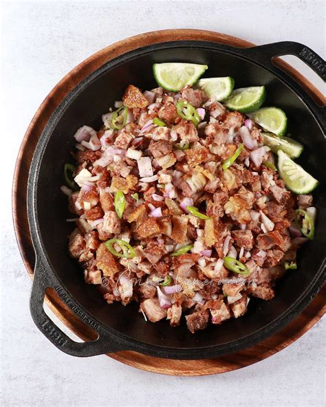 Crispy pork belly sisig