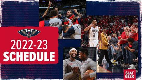 Pelicans announce 2022-23 regular season schedule presented by SeatGeek ...