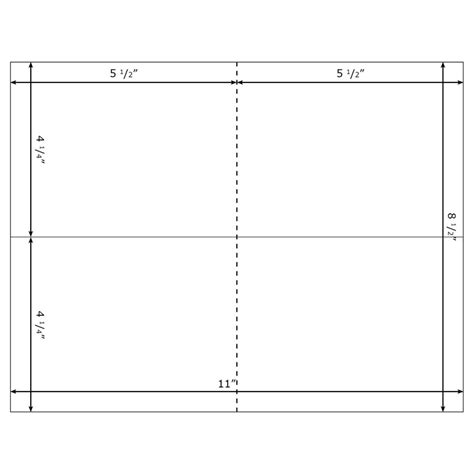 Burris Blank Note Card Template for Microsoft Word