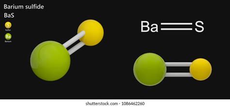 Barium Sulfide Inorganic Compound Formula Bas Stock Illustration ...