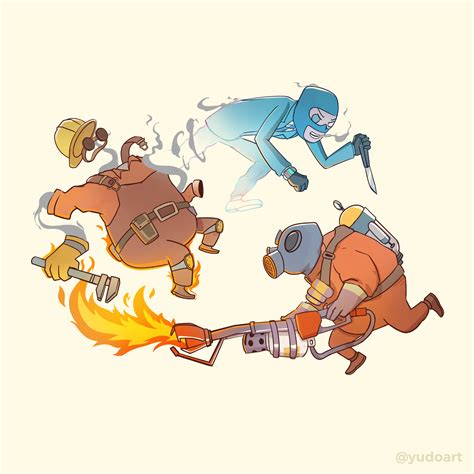 Spy Vs. Pyro [Fan Art] : r/tf2