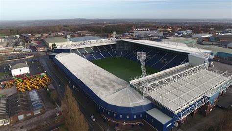 WEST BROMWICH, UK - DECEMBER 2016 - Rising Aerial View Of The Hawthorns ...