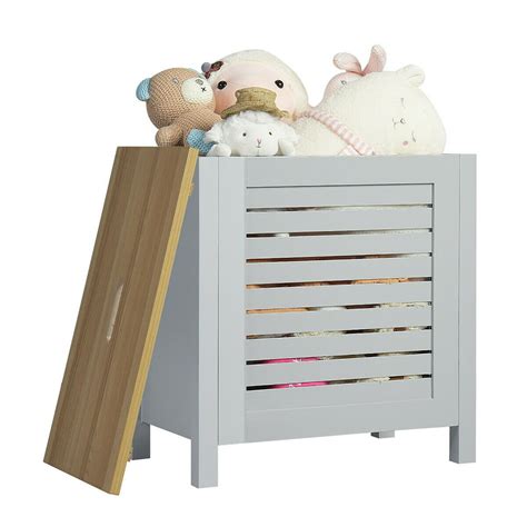 Costway Wooden Toy Storage Organizer Kids Toy Chest W/Lid for ...