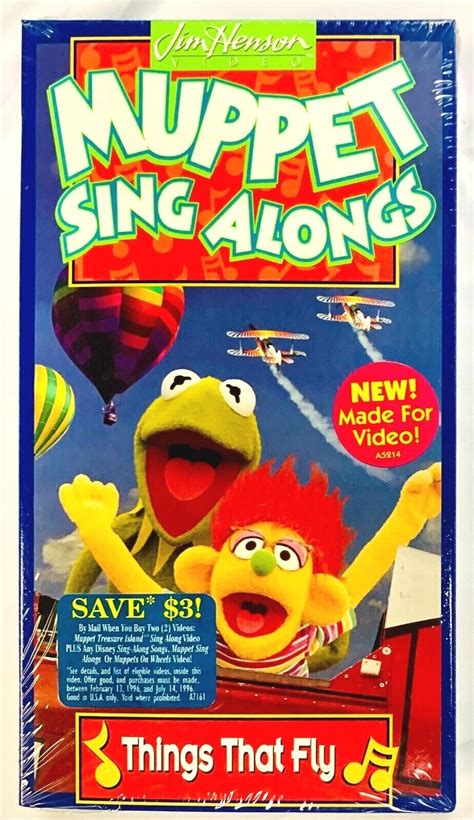 Jim Hensons Preschool Collection: Things That Fly (VHS, 1996) RARE NEW ...