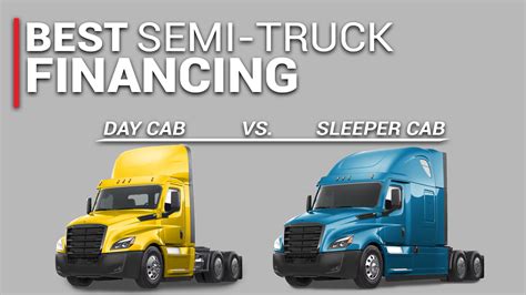 Best Semi-Truck Financing: Day Cab vs. a Sleeper Cab | CFF