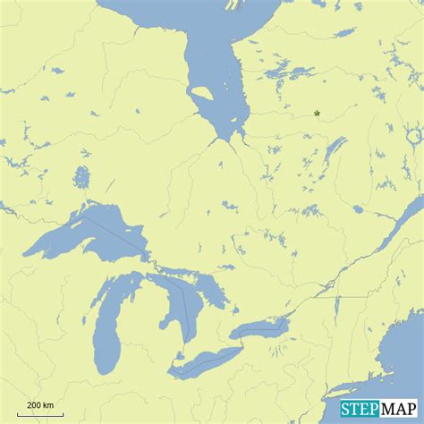 StepMap - rouyn noranda - Landkarte für Canada