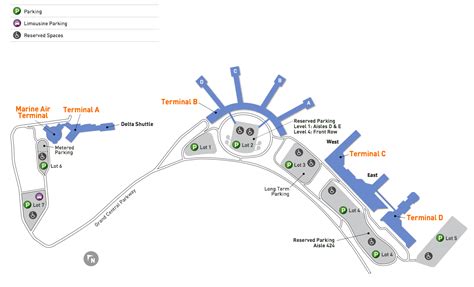 LGA Airport Terminal Map