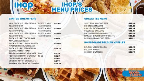 Updated IHOP Menu Prices + Free Pancake Hacks (2024)