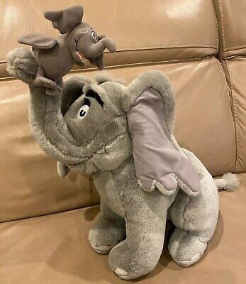 LARGE DR. SEUSS 1998 Horton Elephant w Baby Universal City STUDIOS ...