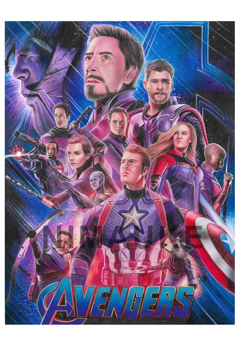 Avengers Endgame - Drawing (Print /Original Drawing) | Nimauke