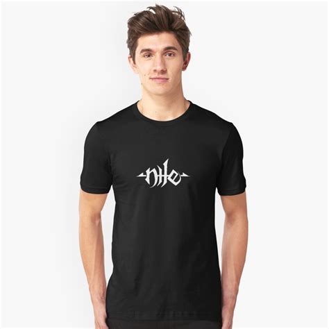 "Nile - Band White Logo" T-shirt by michaelhavart | Redbubble