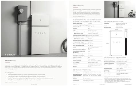 Tesla releases specs for its new Powerwall+ energy storage system