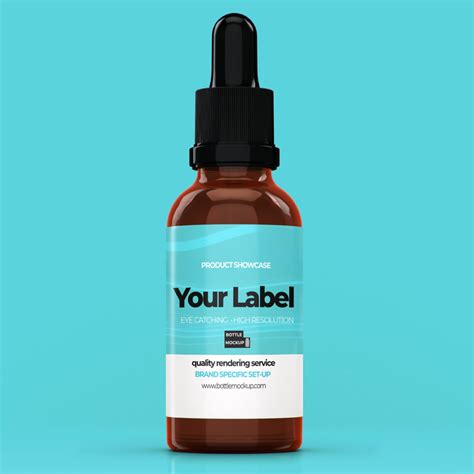 Dropper Bottle Mockup PSD 018 - BOTTLE MOCKUP