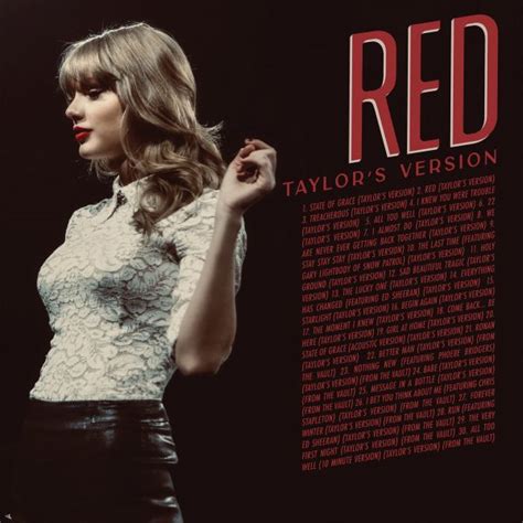 Taylor Swift Unwraps 'Red (Taylor's Version)' Tracklist [ft. Ed Sheeran ...