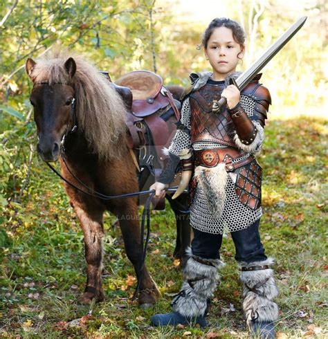 kid leather armor viking by Lagueuse child fighter barbarian knight ...