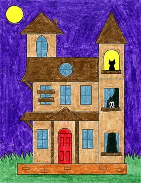 haunted house drawing for kids - Keep Working On It Vodcast Picture Show