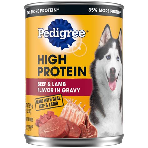 PEDIGREE High Protein Beef & Lamb in Gravy Wet Dog Food for Adult Dog ...