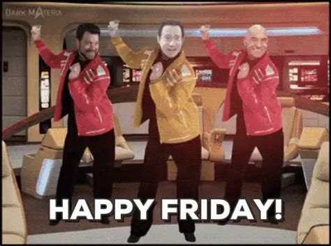 Happy Friday GIF - HappyFriday StarTrek Dance - Discover & Share GIFs