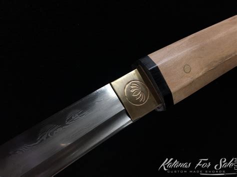 Hexagon Maple Wood Shirasaya Wakizashi T10 Folded Clay Tempered Steel ...