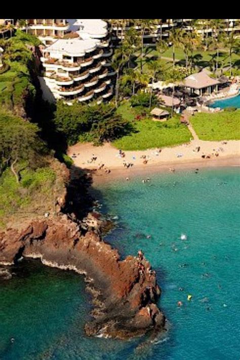 The Black Rock from above the Maui Sheraton. The way I remember it in ...