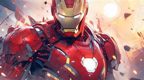 Aesthetic Iron Man Marvel Desktop Wallpaper - Iron Man Wallpaper