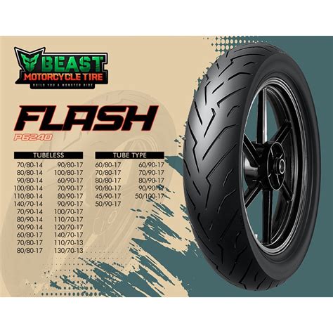 BEAST FLASH (P6240)TUBELESS TIRE 14-17" (INCHES) Skid tires ORIGINAL ...