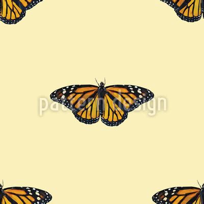 Monarch Butterfly Seamless Vector Pattern Design