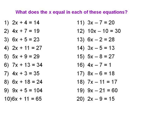 Math worksheets. Math worksheets two step equations free library ...