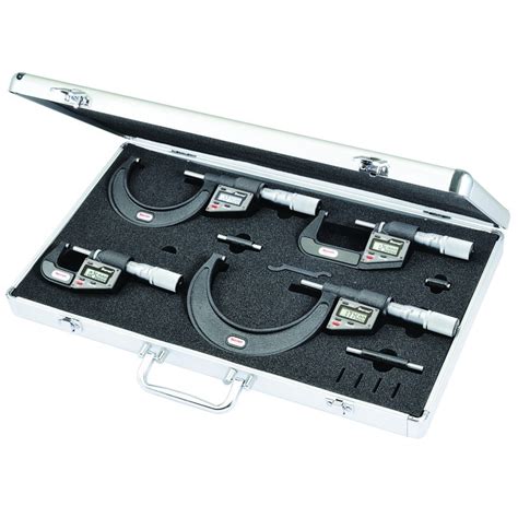 S3732BXFLZ Starrett Electronic Outside Micrometer Set in Metal Case ...