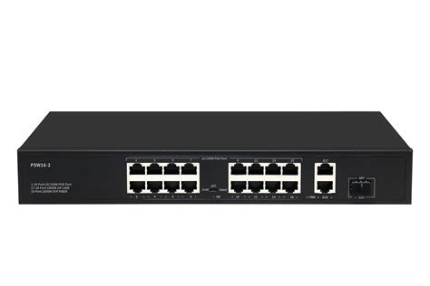 16 Port PoE + Switch w/ 3 Gigabit Uplink, Quiet Fanless Output 250W ...