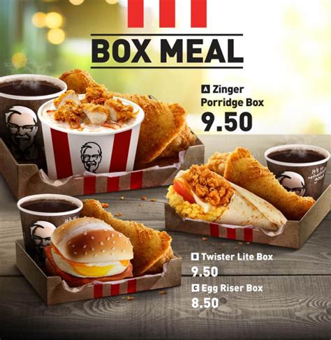 KFC Breakfast Box Meal from RM8.50