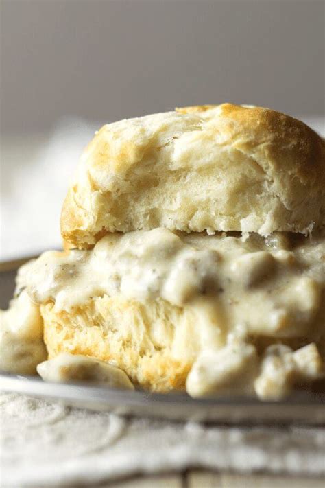 Southern Buttermilk Biscuits and Sausage Gravy {Easy Recipe}