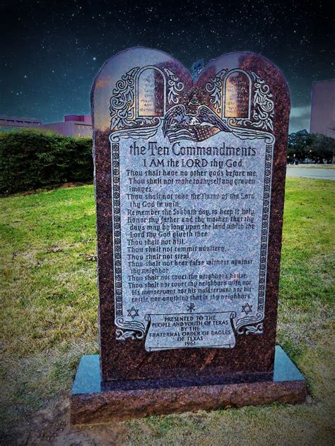 The Ten Commandments Monument in Austin, Texas (2) Photography by W ...