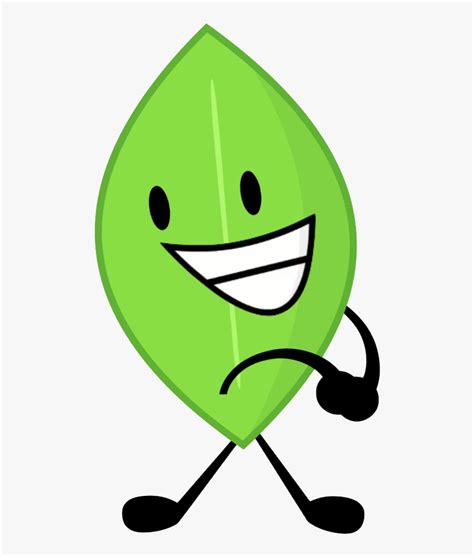 Bfb Leafy Intro Pose Bfdi Assets By - Smiley, HD Png Download ...