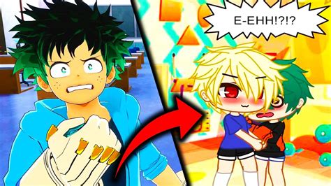 Deku Get's His FIRST KISS in Gacha Life (BakuDeku) - YouTube