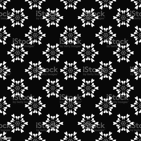 Ornamental Seamless Pattern Black And White Stock Illustration ...