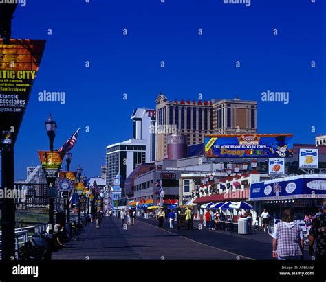 BOARDWALK SHOPS ATLANTIC CITY NEW JERSEY USA Stock Photo - Alamy