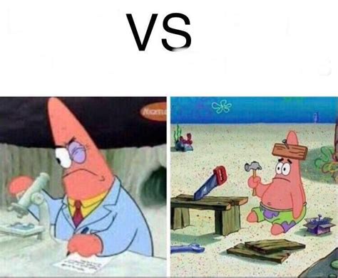 Smart and dumb Patrick template : r/InsiderMemeTrading