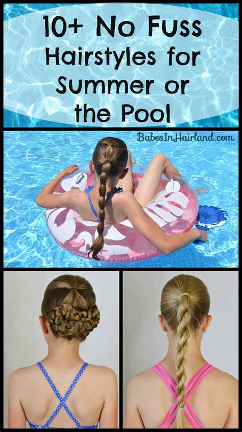 10+ No Fuss Hairstyles for Summer or the Pool - Babes In Hairland ...