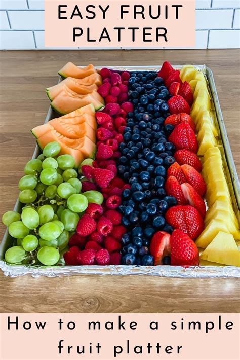 Simple Fruit Platter - That Looks and Tastes Amazing | Recette ...