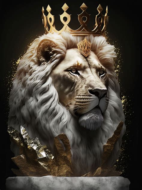 Discover 88+ wallpaper lion with crown - in.coedo.com.vn