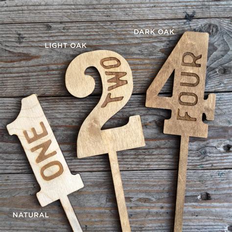 Rustic Wood Wedding Table Numbers Wedding Decor - Etsy